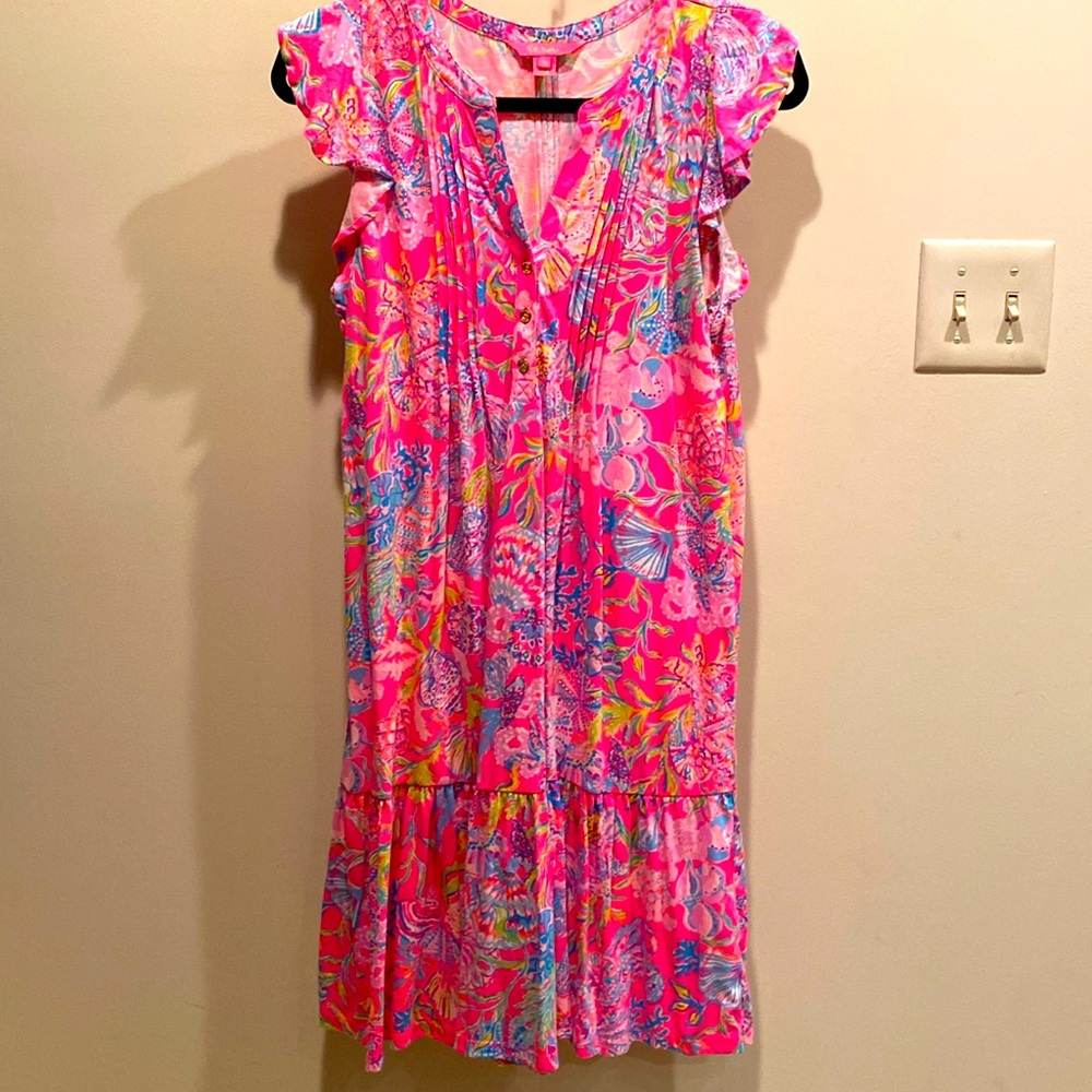 Lilly Pulitzer Golda Flutter Sleeve Dress